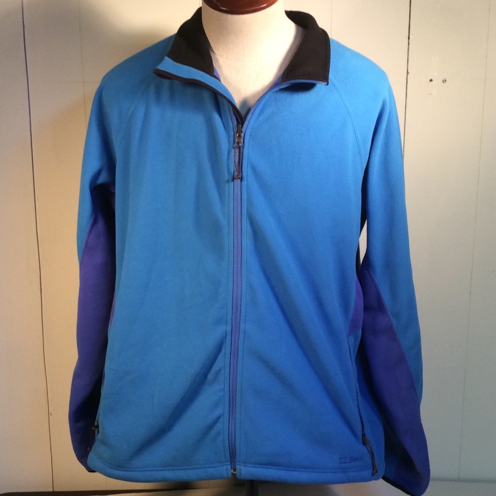L.L. Bean Men’s Blue Full Zip Fleece Jacket Size 2XL